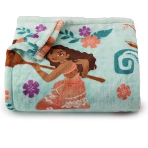 Disney Moana Blanket- Turquoise and Coral